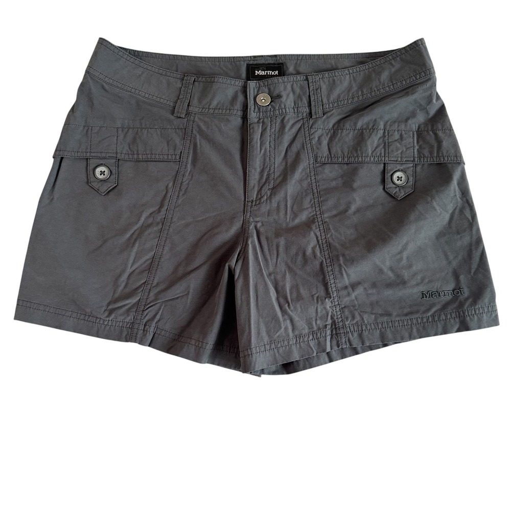 Marmot Ginny XL 36x4.5 Gray N901157 Stretch Cotton Nylon Hiking Womens Shorts